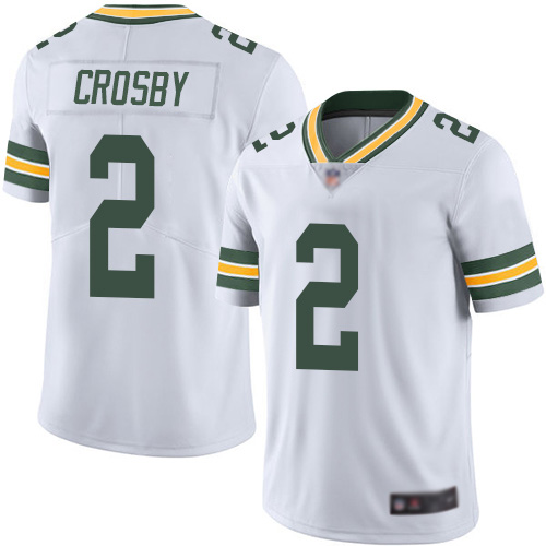 Green Bay Packers Limited White Youth 2 Crosby Mason Road Jersey Nike NFL Vapor Untouchable